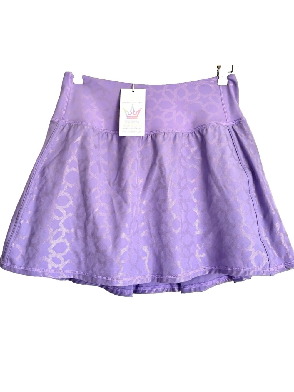 NWT Crowned Athletics Arabian Nights Princess Athletic Skort Lavender Size M